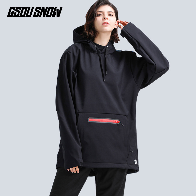 Felpa con cappuccio da snowboard da donna, felpa con cappuccio da snowboard da uomo, felpa con cappuccio antivento impermeabile da coppia, attrezzatura da sci invernale_voghion.com