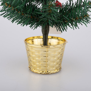 Factory direct supply foreign trade Christmas Tree special accessories 8cm Christmas tree base 3 inch round Christmas tree basket