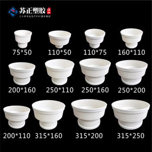 ?PVC׃��ֱͨ 110*75/110*50���˴�С�^ ���^ ͬ�Į���ֱ��