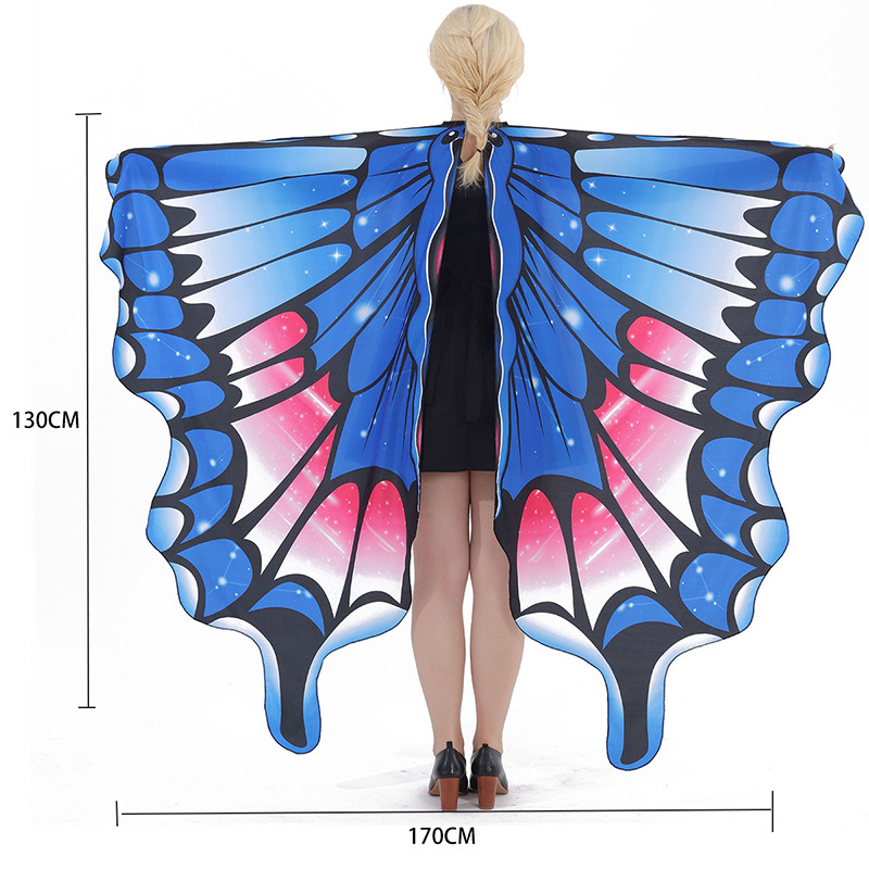 Capa giratoria con alas para danza del vientre, accesorio de cosplay, decoración estilo INS, elección de influencers para sesiones de fotos
