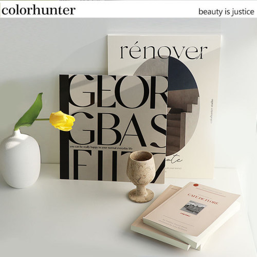 Fashion ins modern simple display painting home furnishings desktop decoration painting French retro letter pattern placement painting