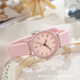 Special Watch for Examination Female Senior high school Students Pointing Type Class Watch Time Youth Campus Yan Control White Milk Tea Color