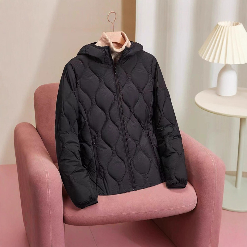 2025 Autumn and Winter New Short down Jacket for Women, Hooded, Lightweight White Duck Down, Casual Inner Wear, Outer Wear Set, Slim Fit and Light