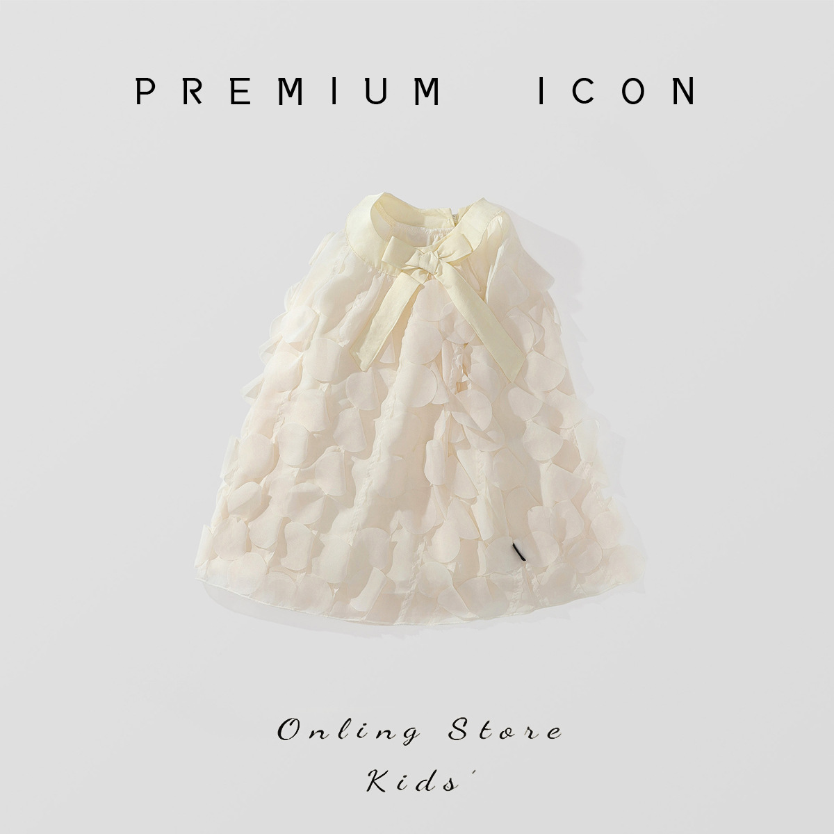 Vestido tipo halter para niñas, primavera-verano 2025, nuevo estilo coreano, elegante vestido de princesa para niñas pequeñas, disponible para venta al por mayor.