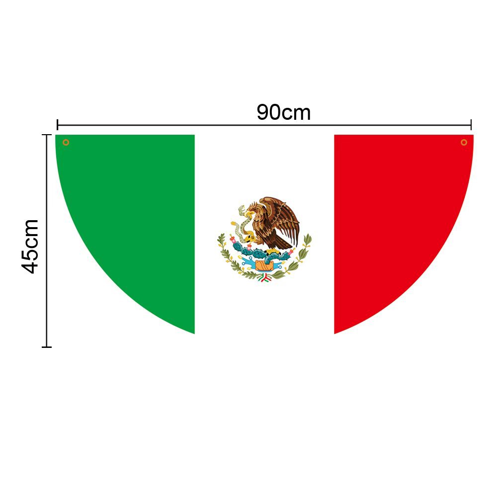 Bandera mexicana transfronteriza Amazonas atmósfera decoración de banderas de mano banderas de campo 26 Estados Unidos Canadá México Copa del Mundo