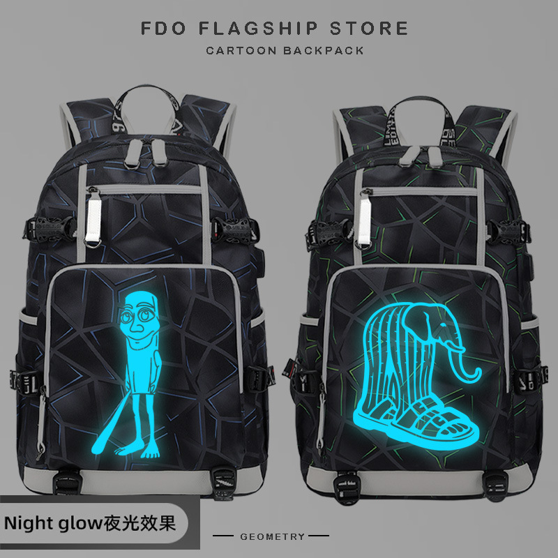 Shan Hai Jing Schoolbag Boys Junior High School Students High School Large Capacity New Load-Reducing Spine Protection Middle School Students Simple Backpack