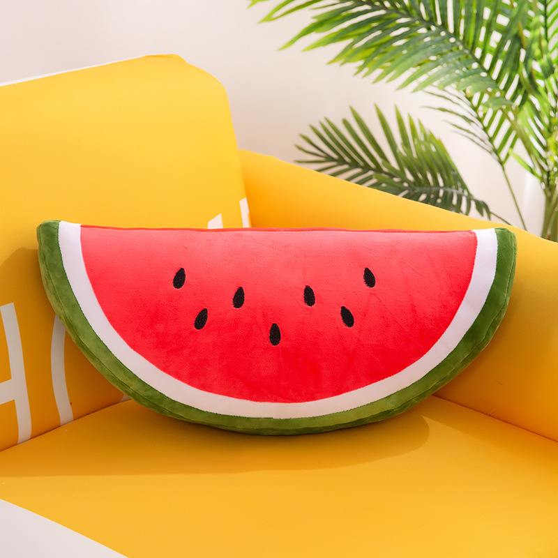 New simulation fruit pillow, watermelon cushion, plush toy, office chair sofa cushion, stuffed doll