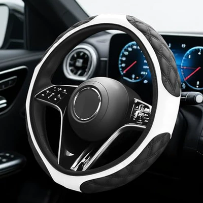 Hot-Selling Car Interior Accessories Wholesale, Steering wheel cover - white-38cm