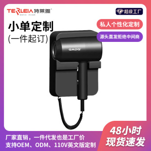 Wow Customized Wall-Mounted High-Power Hotel Hair Dryer Without Punching Bathroom Wall-Mounted Hair Dryer
