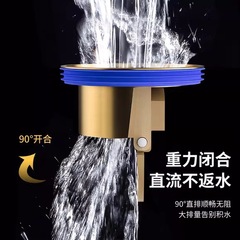 Sanitary sewer odor prevention cover, universal copper core drain pipe, anti-mosquito toilet odor remover