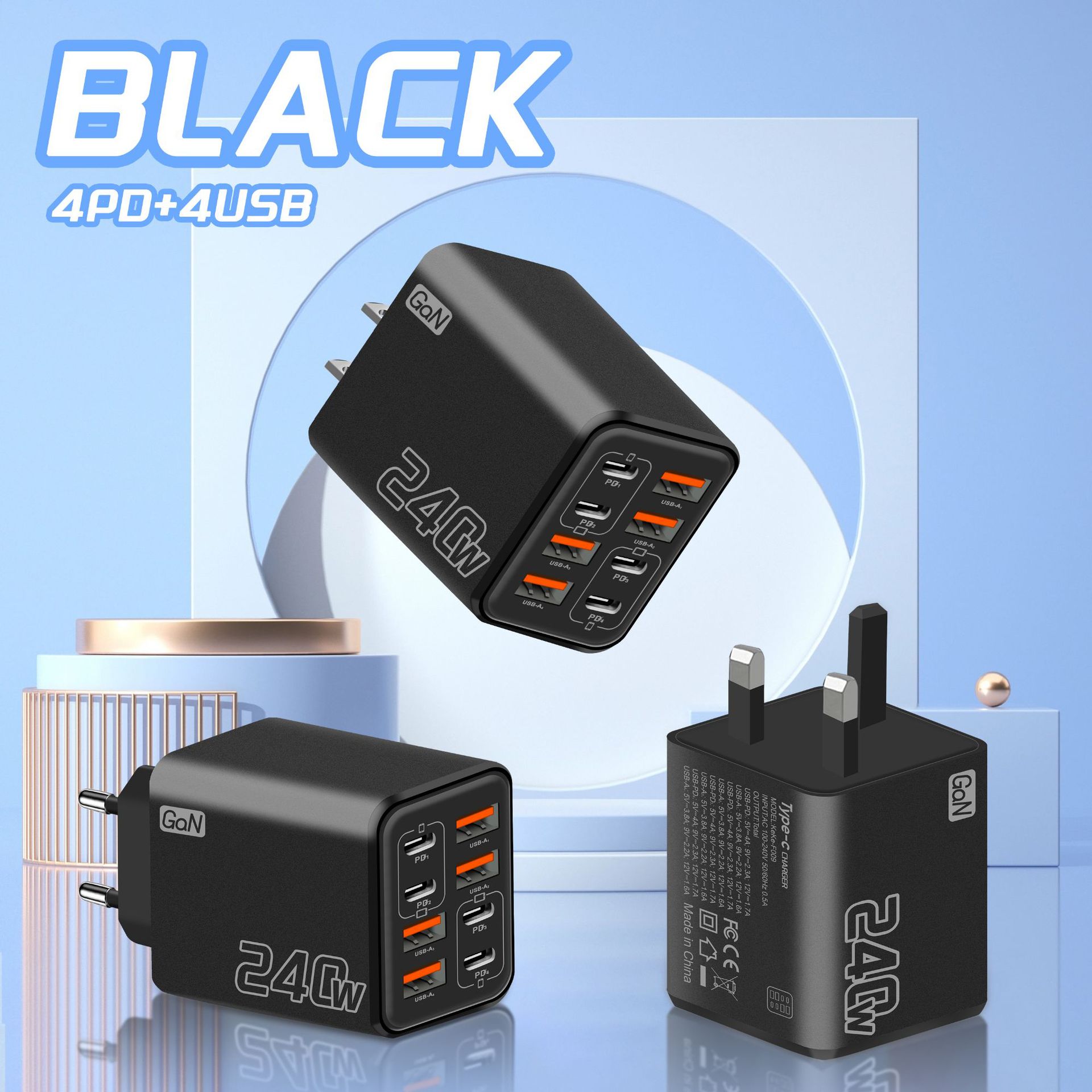 Multi-port Usb Wall Charger With Fast Charging Pd Technology_voghion.com