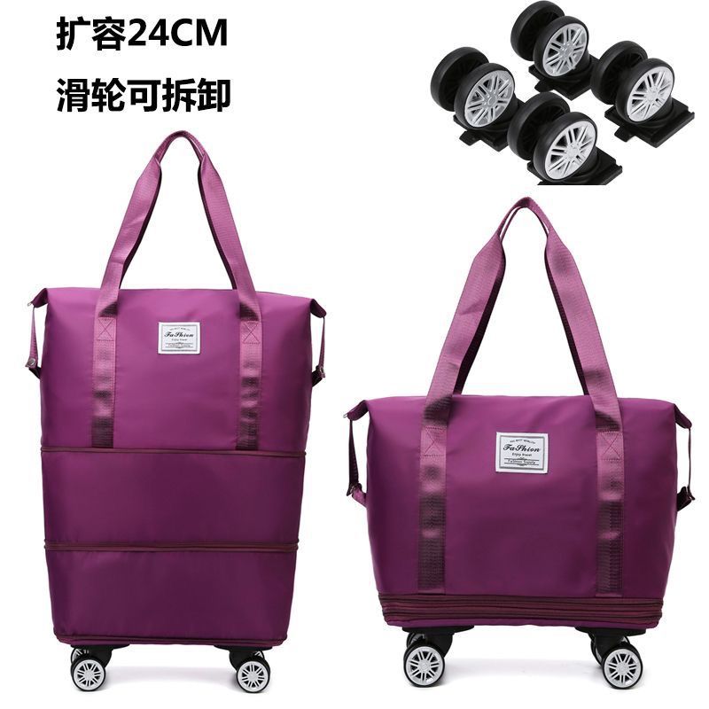 Bolsa de viaje de gran capacidad portátil de gran capacidad polea bolsa de equipaje impermeable en espera de producción bolsa de viaje de negocios corta distancia