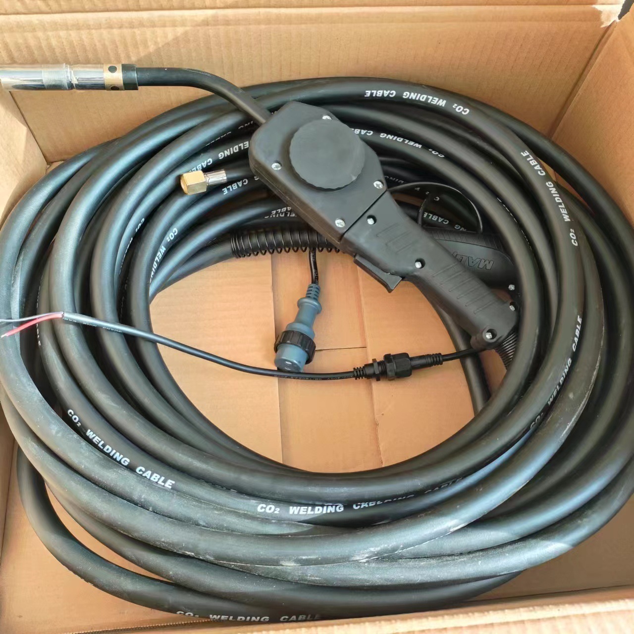 推拉丝加长二保焊枪350/500焊枪10米/15米/20米不卡丝