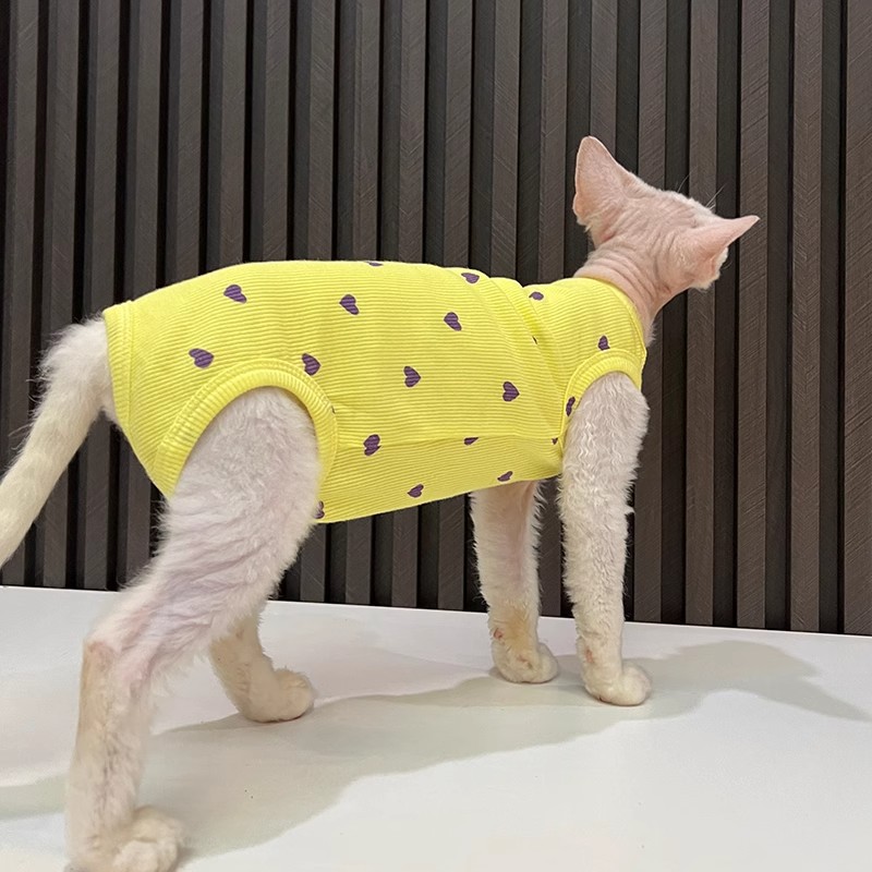 Zomerkleding voor sphynx katten elastisch vest voor naakte katten_voghion.com