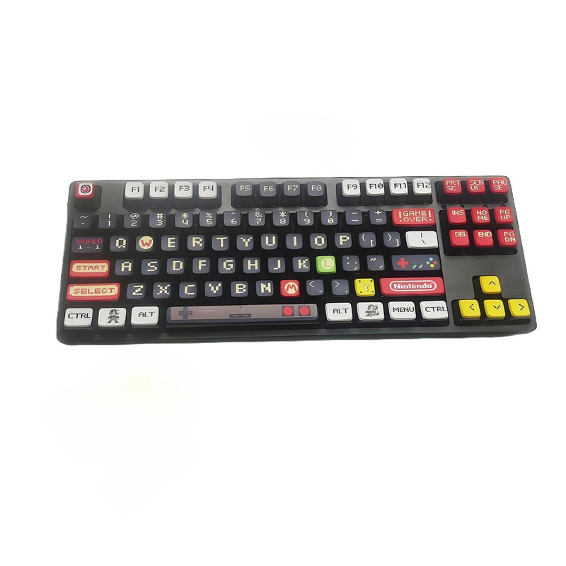マリオの見栄えの良い四面透明プリンキーキャップは、マイクロンウーティングクモスの磁気軸メカニカルキーボードに適しています。|undefined