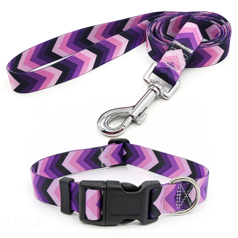 Amazon al por mayor collar de mascota corda de tracción al aire libre paseo perro collar perro collar en el viento