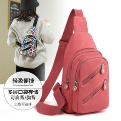 Ladies' Shoulder Bag 2022 New Fashion Casual Nylon Single-Shoulder Crossbody Bag Lightweight Multi-Layer Large Capacity Ladies' Handbag