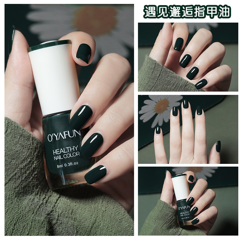 Esmalte de uñas nuevo esmalte de uñas desgarrable a base de agua de secado rápido sin hornear de secado rápido esmalte de uñas no picante primavera y otoño