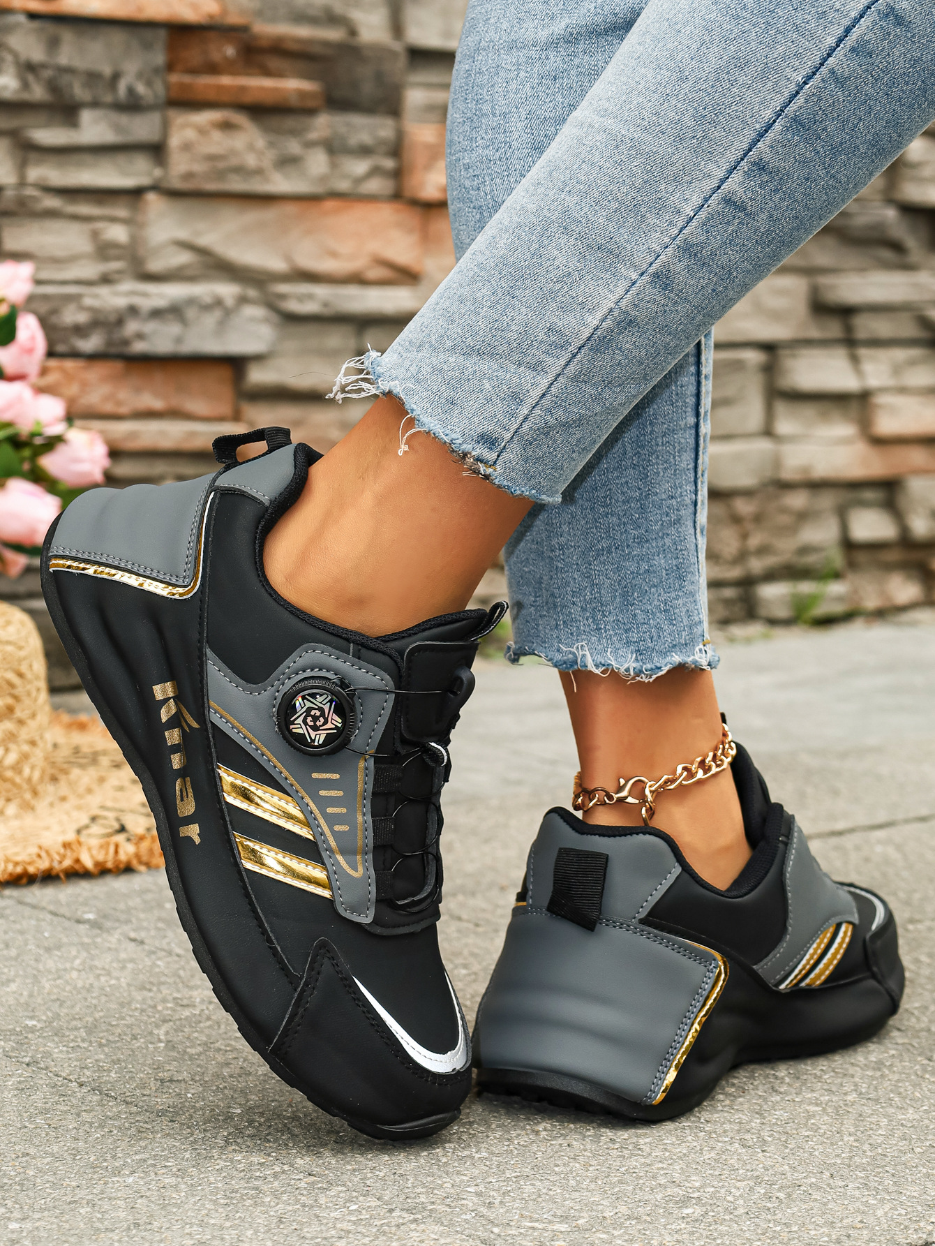 Plu-ize Women' Neaker, Fahionable Caual Low-top Outdoor Kateboard Hoe_vogvips.com