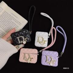 新型潮菱格小香風d家フラッシュドリルはアップルbluetooth無線イヤホンカバーairpods proを適用します。