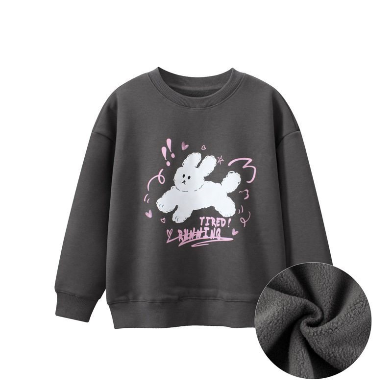 GRrr ropa para niños transfronteriza Otoño e Invierno suéter mediano y grande para niños con forro polar para hombres y mujeres camisa pullover suministro en vivo entrega de una pieza
