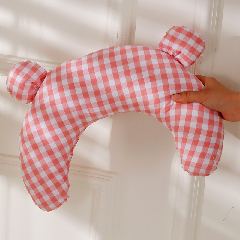 Almohada para mascotas transpirable de verano lindo oso dopamina celosía para dormir gato pequeño perro mentón almohada suministros para gatos