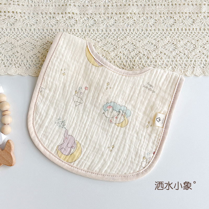 新型6層u型新生児口を囲む乳幼児の口タオル子供が食事をしている女性の赤ちゃんがミルクタオルを吐く|undefined