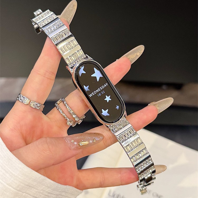 High-End Diamond Bracelet Suitable for Xiaomi Mi Band 8Pro Strap Simple Xiaomi Mi Band 10 Strap Band7/6/54