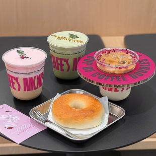 Internet Celebrity High-Looking Disposable Coffee Cup Transparent U-Shaped Pet Cold Drink Cup Plastic Milk Tea Packaging Cup with Printed Logo