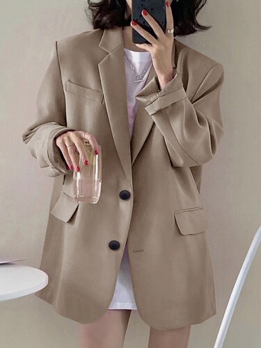 Women's Small Size Black Suit Jacket 2024 New Spring and Autumn Korean Style Casual Comfort High-end Suit