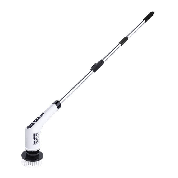 Cepillo de limpieza eléctrica inalámbrica de mango largo de cepillo de cabeza múltiple de cepillo de cepillo de cocina de plástico de limpieza de cepillo de inodoro trapador giratorio