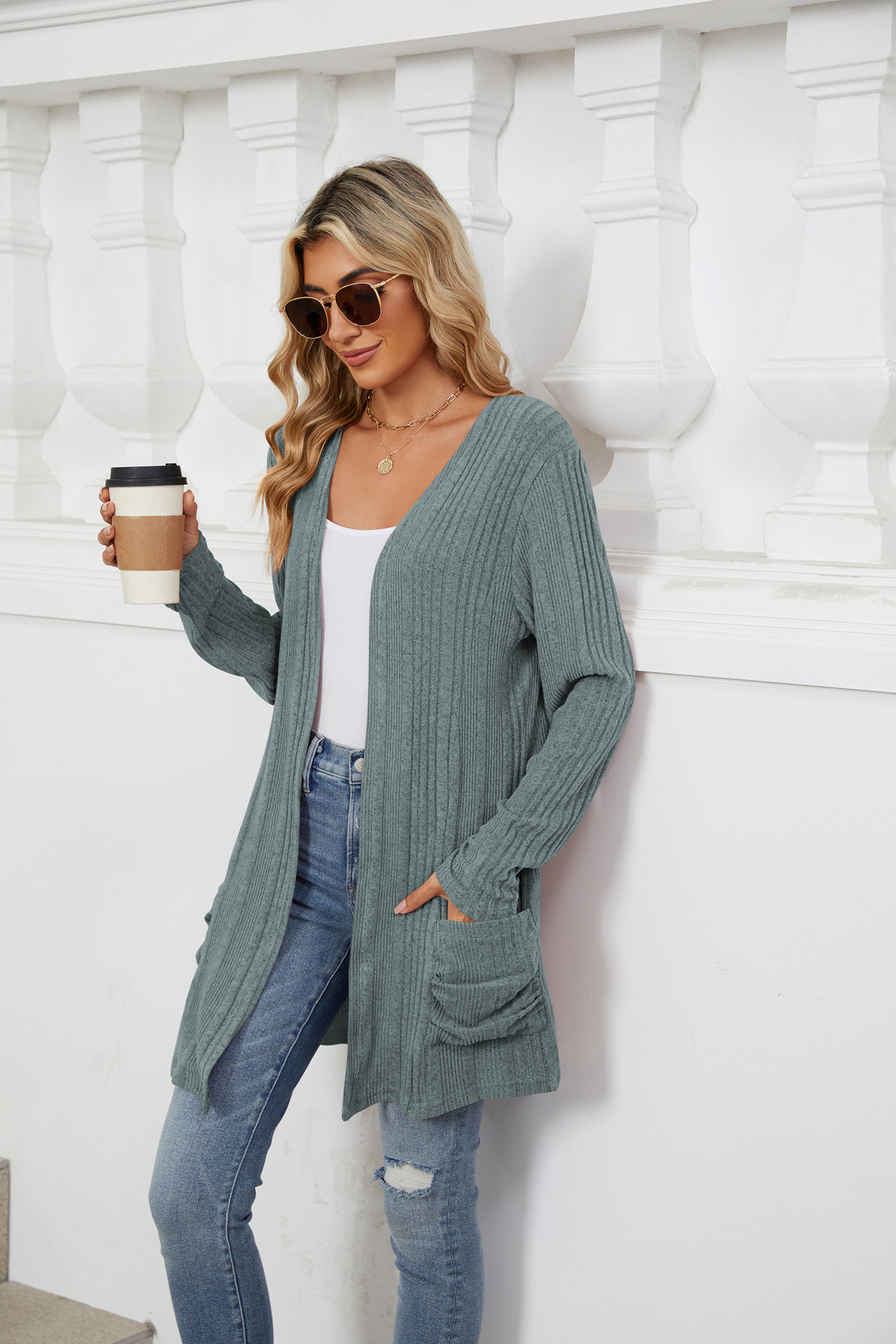 490g Weight Long Sleeve Sleeve Length Placket Placket Type Regular Sleeve Sleeve Type Nylon, Spandex, Polyester Fabric Type Long Top Length Cardigan Tops Type Holiday, Daily Occasion Collarless Neckline Regular Fit Fit Type Solid Color Pattern Winter, Autumn Season Women's Gender Casual, Elegant Style Wholesale Women's Casual Elegant Solid Color Long Sleeve Sweaters & Cardigans 28