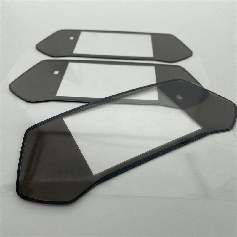 HUD车载显示器PC透明视窗保护镜片1.0mm半透隐藏式面板反面自带胶