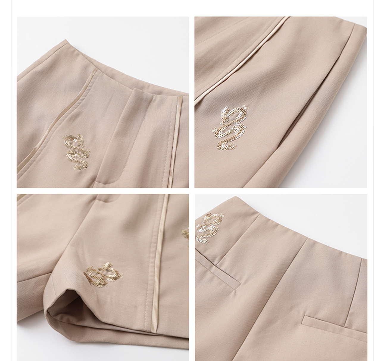 Bộ quần short vest jacquard phong cách Trung Hoa mới mùa hè 2026 ZX M4184 — Áo, Quần short chi tiết 10