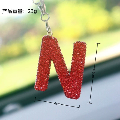 Car hanging – Pendant High-End Letter Car Pendant - n-letter-car-pendant-big-red