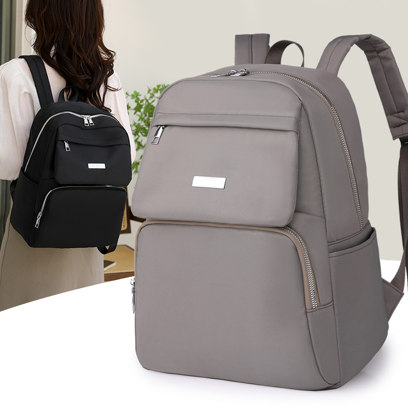 Capacious nylon backpack for leisure