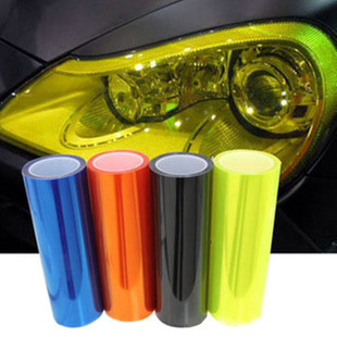30 X120Cm Car Headlight Color Changing Film, Brake Light Sticker, Tail Light Color Changing Film, Car Light Film 12 Colors