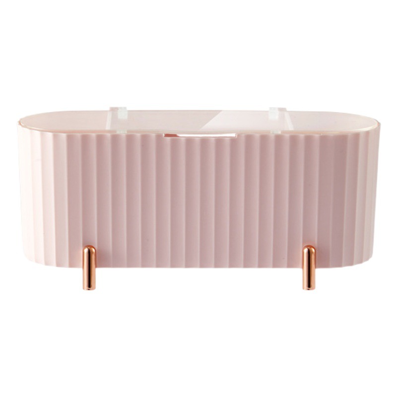 [Liangshe original] caja de almacenamiento de cosméticos de galvanoplastia caja de almacenamiento de huevos de belleza de algodón cosmética transparente con tapa al por mayor