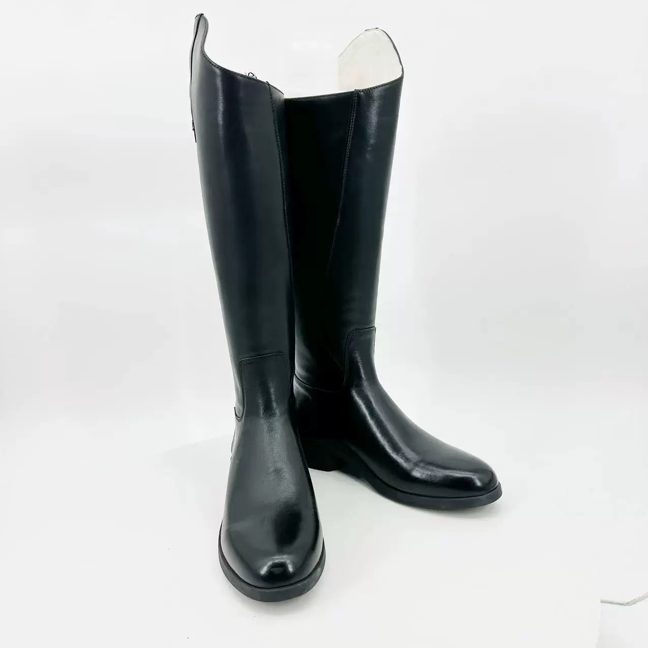 长筒马靴马术运动长靴男女牛皮骑士靴骑马装备真皮训练透气长筒靴