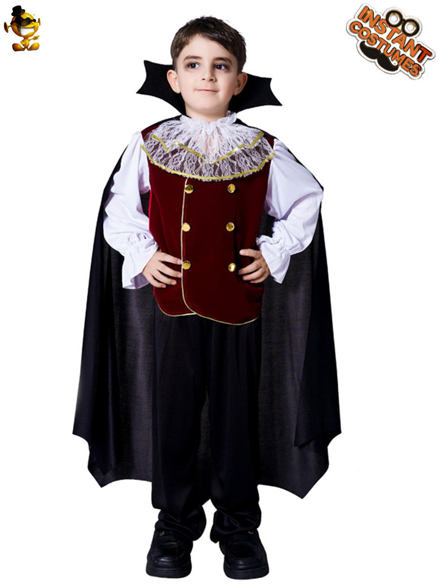 Niños horror vampiro niño traje Halloween fantasma Festival mascarada Cosplay partido rendimiento traje