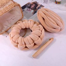 灌心棉暖绒棉毛线粗冰岛毛diy手编钩毯子地毯盖毯狗窝猫窝坐垫