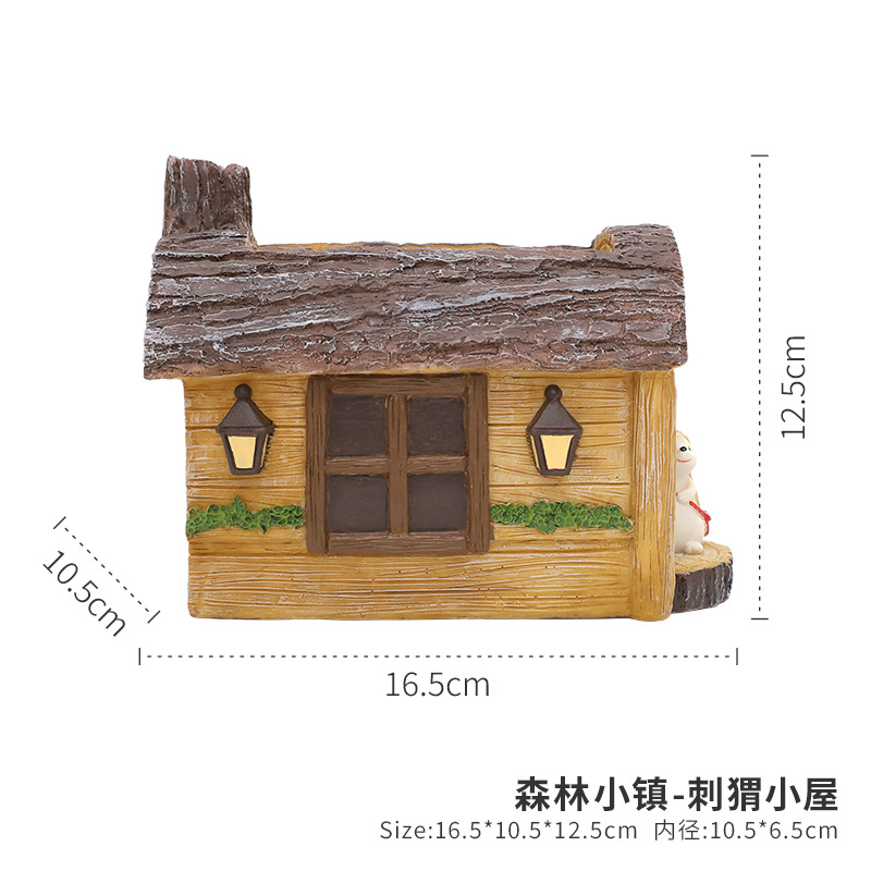 Chậu cây mọng nước hình gốc cây resin, chậu mini phong cách đồng quê, trang trí sân vườn (RG-236)