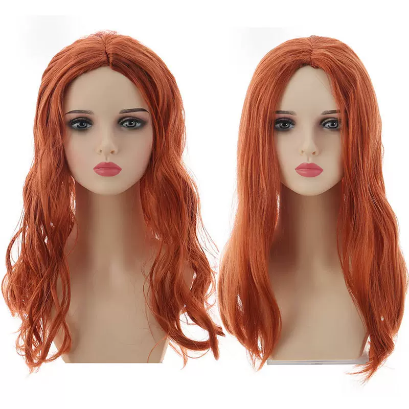 亚马逊万圣节派对装饰朋克重金属假发长直发迪斯科嘻哈摇滚长卷发