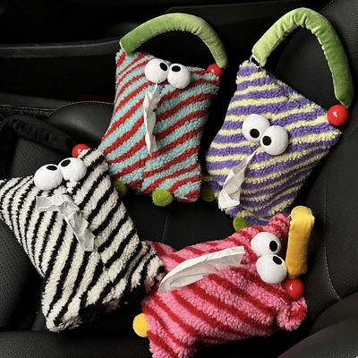 Car tissue box/set Tissue Box Girl's Heart Plush