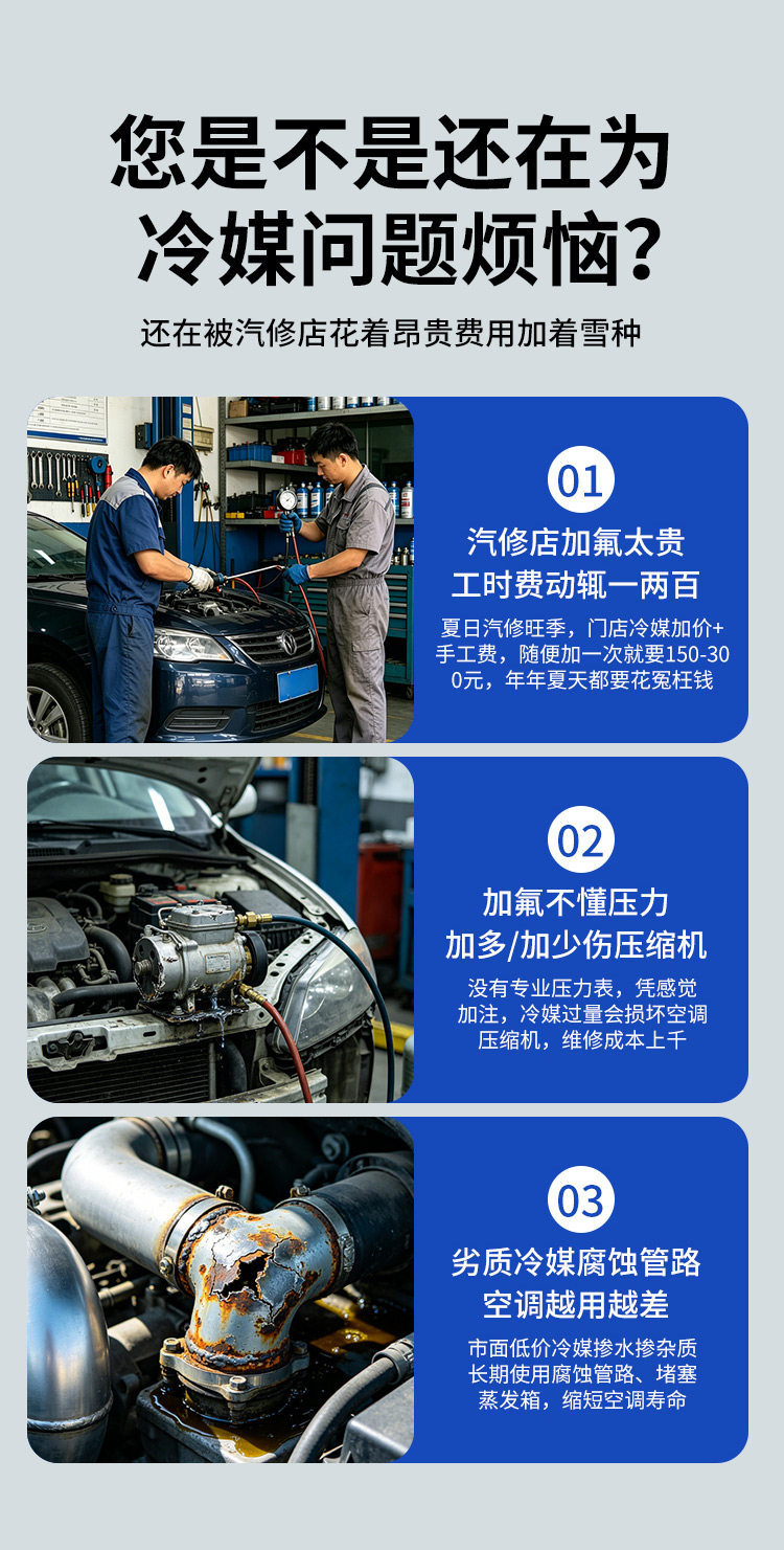Universal R134a Refrigerant Filling Tool Kit for Car Air Conditioner, Refrigerant Leak Repair and Detection, Free Shipping