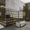 Gilt undercurrent [three-dimensional groove]