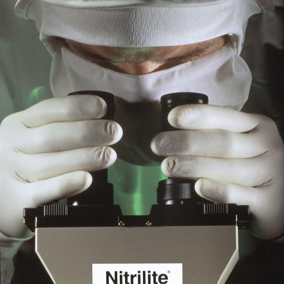 93-311 安思尔 1000级 洁净室用 无粉一次性无尘 丁腈橡胶手套