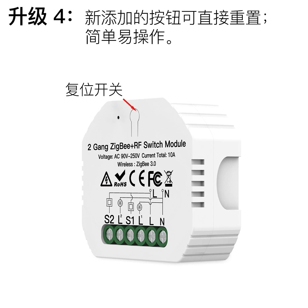 Tuya Smart Home ZigBee Light Control Smart Switch App Voice Timing 2-way Smart Switch Opener