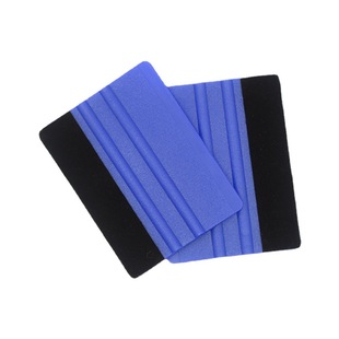Dark blue frosted with cloth scraper fluff square scraper film tool car film tool wide wool film scraper