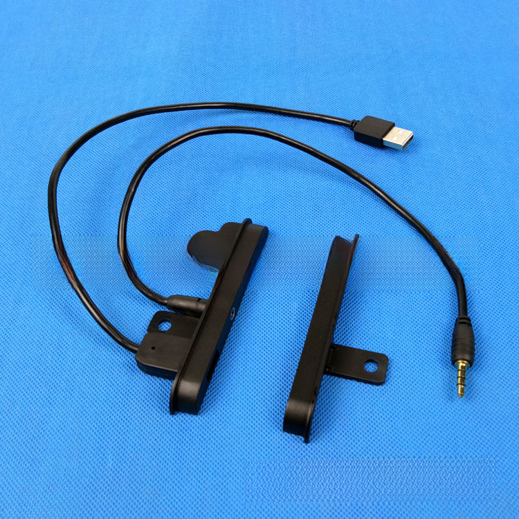 (2개) 도요타 측 AUX USB (오디오) 2DIN 자동차 오디오 수정 패널 액세서리 케이블 플러그에 적합